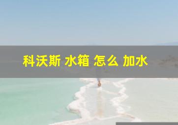 科沃斯 水箱 怎么 加水